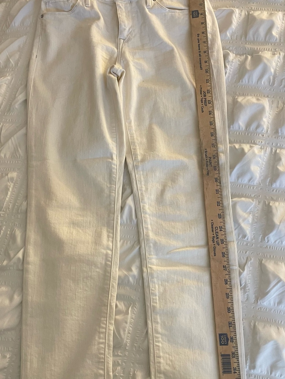 Calvin Klein Jeans Women's Cream Straight-Leg Jeans